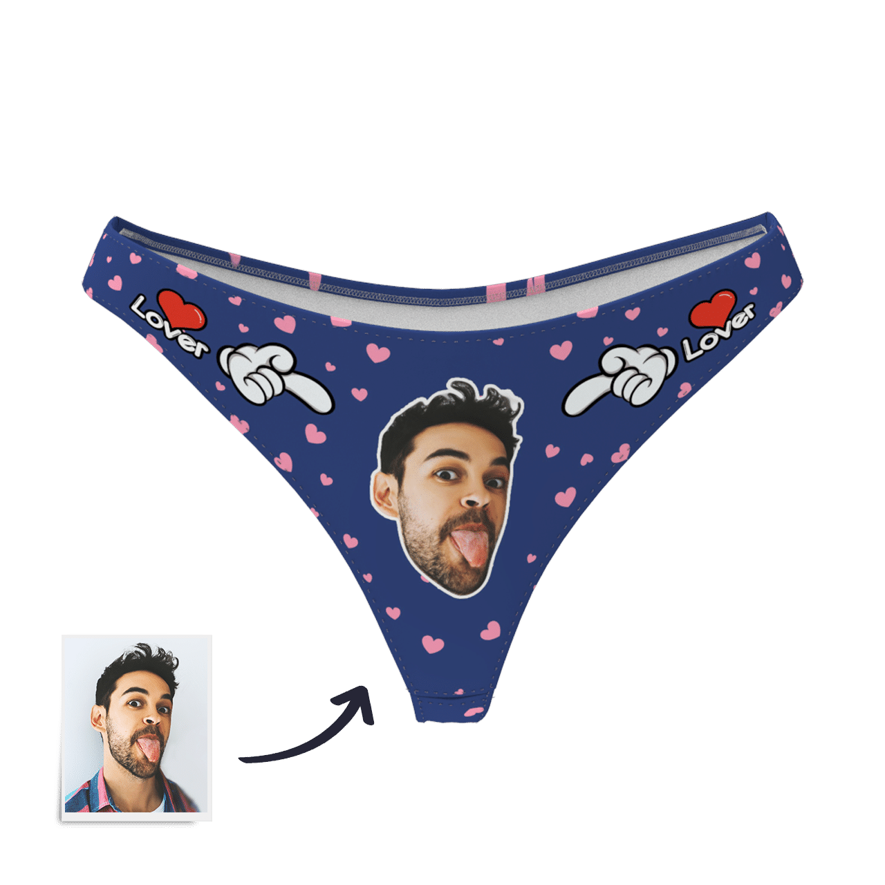Custom Photo Boxer,Sweet Heart Face Underwear - Women - soufeelus