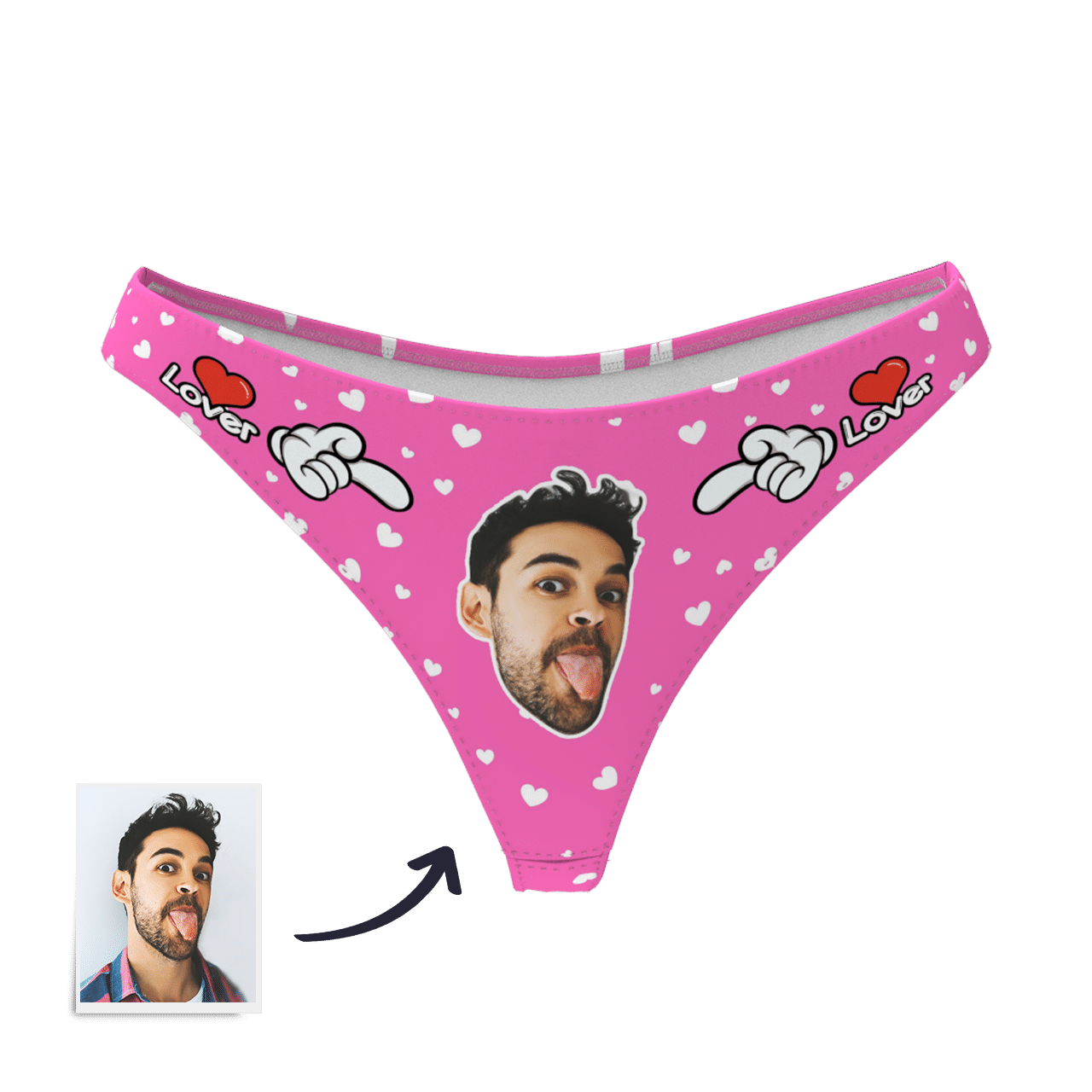 Custom Photo Boxer,Sweet Heart Face Underwear - Women - soufeelus