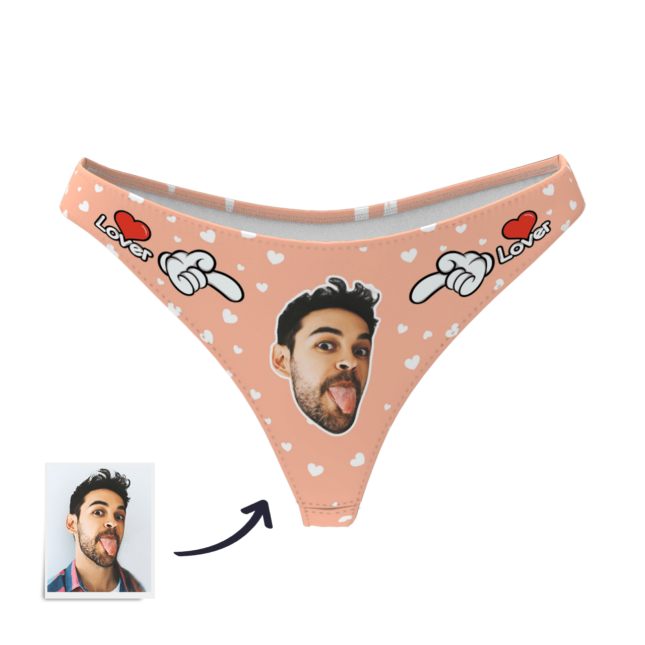 Custom Photo Boxer,Sweet Heart Face Underwear - Women - soufeelus