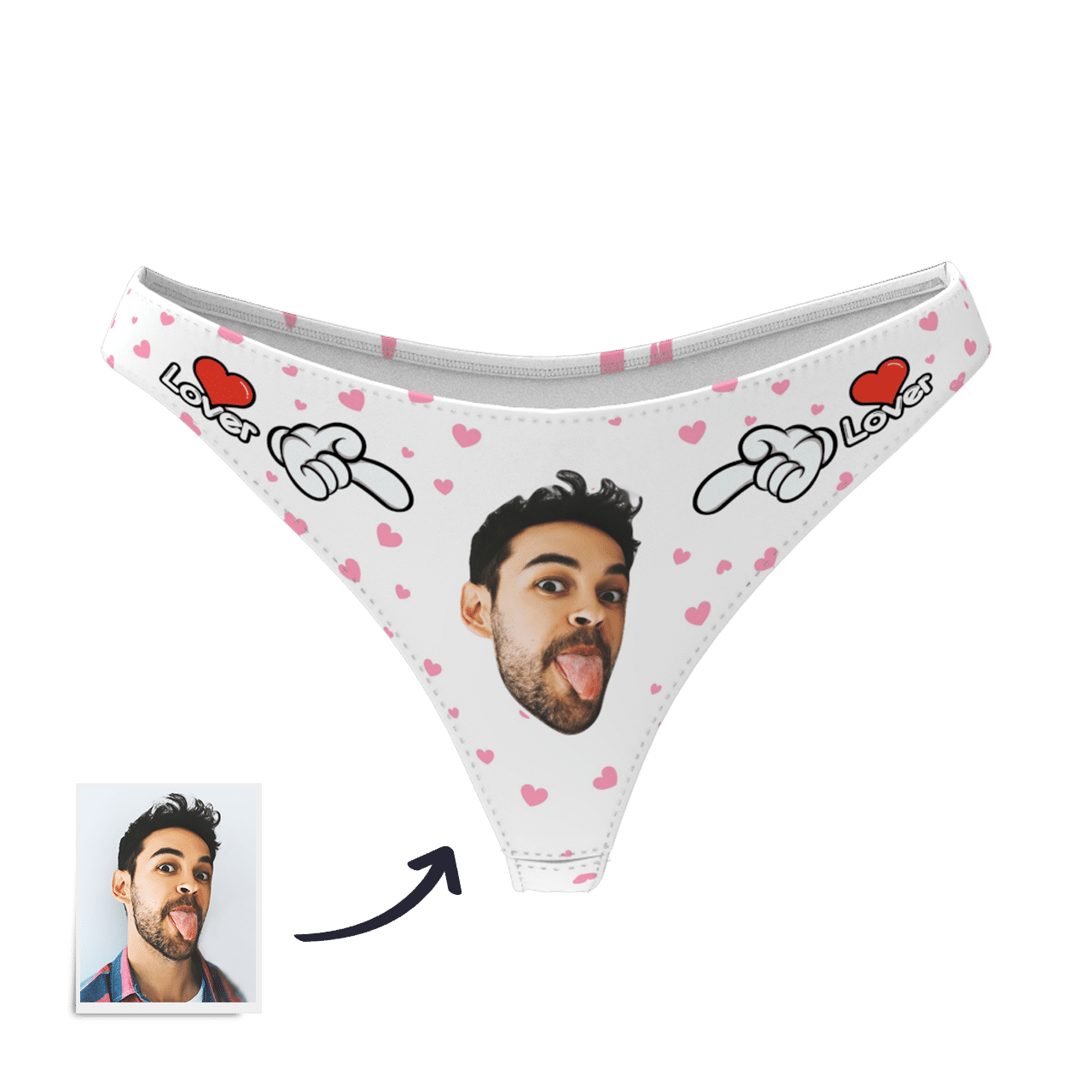 Custom Photo Boxer,Sweet Heart Face Underwear - Women - soufeelus