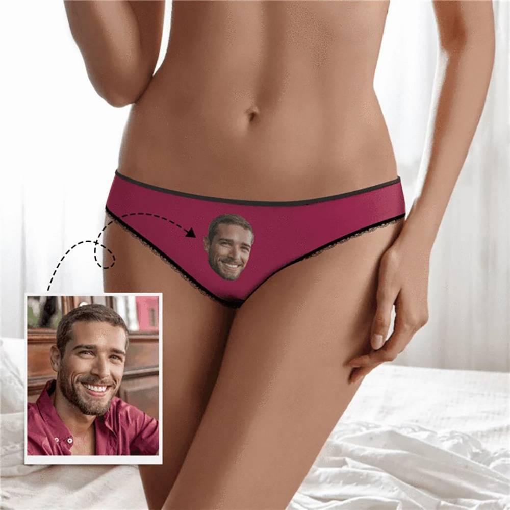 Custom Face Thong Panty Best Boyfriend - Women's - soufeelus