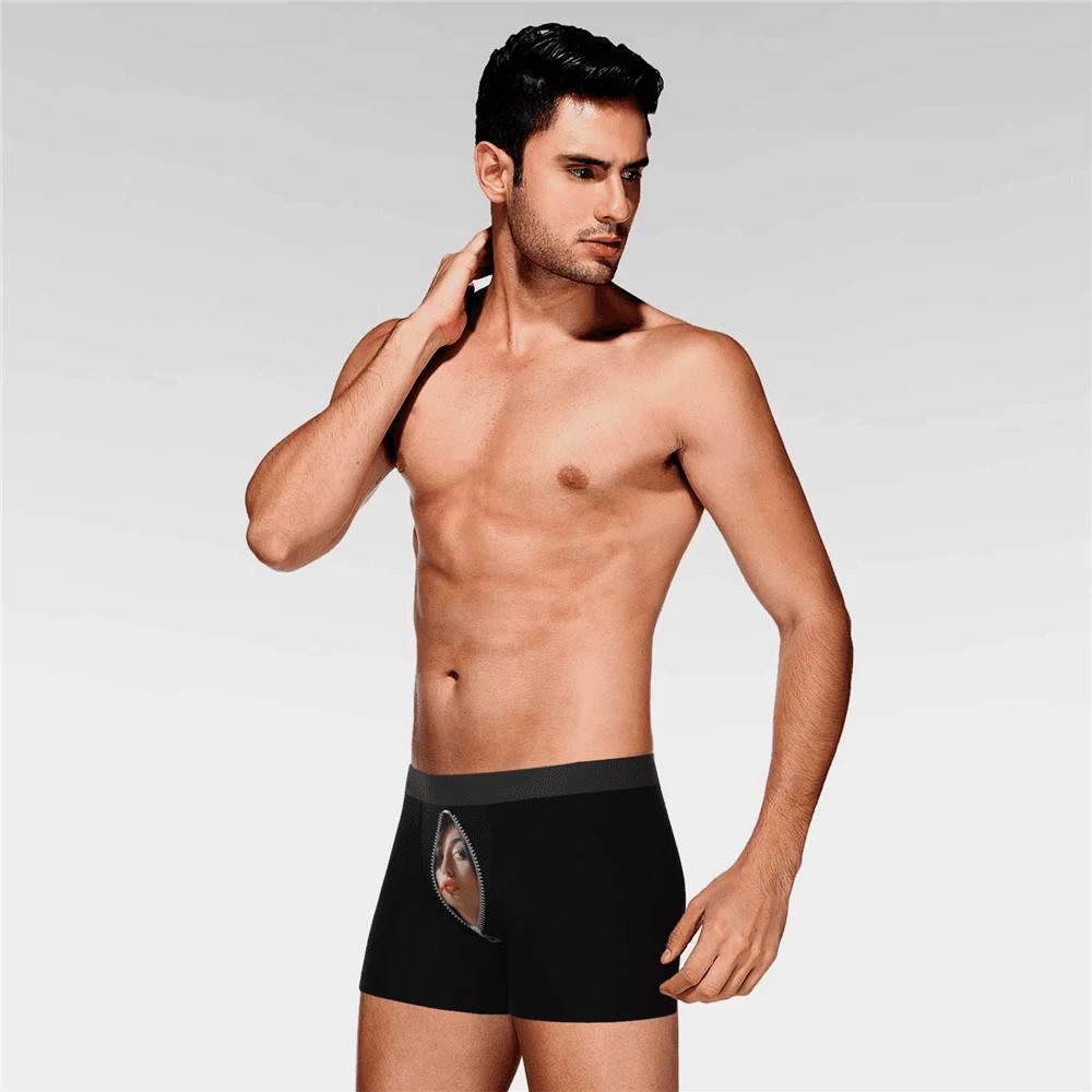 Custom Zip Face Boxer Brief - Men's - soufeelus