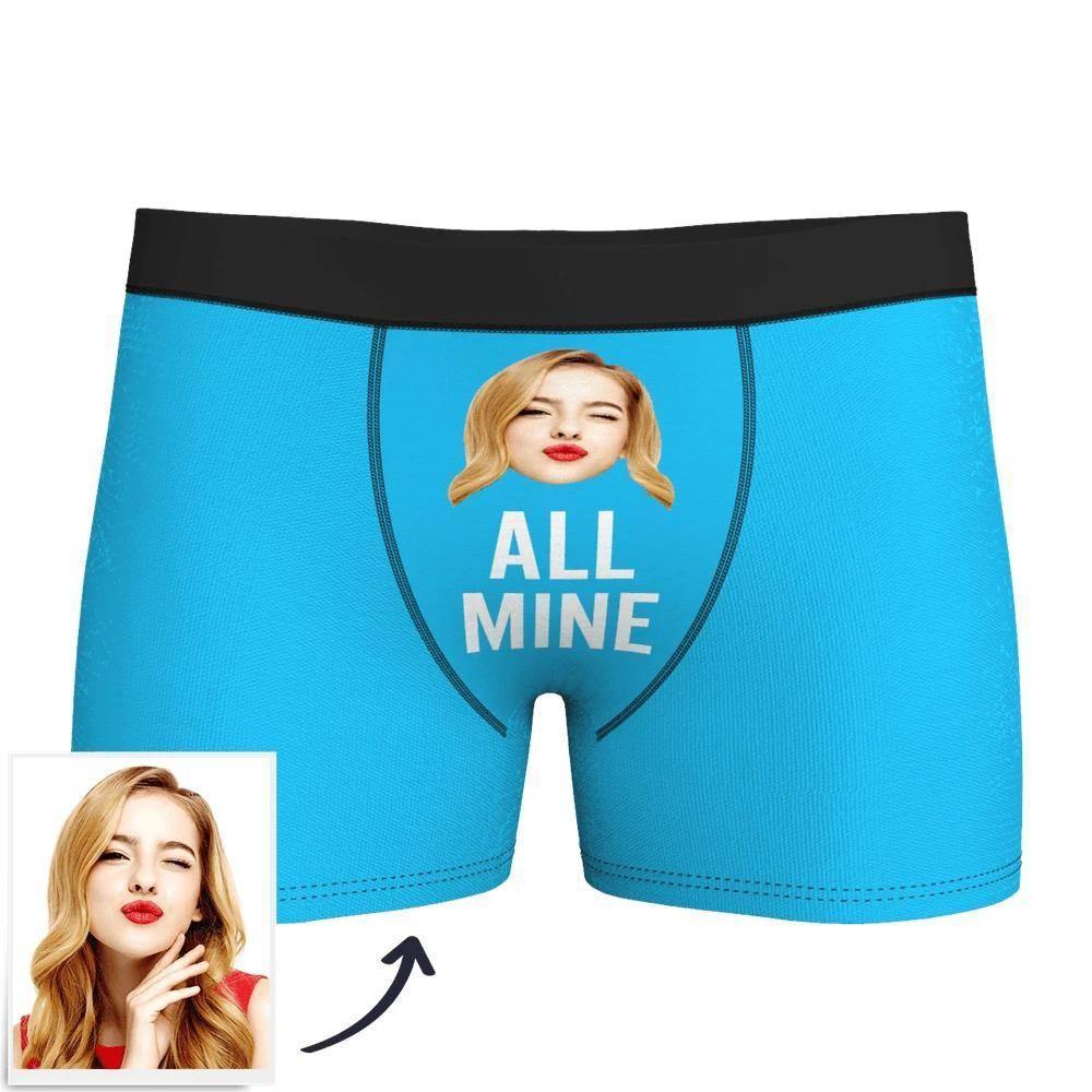 Custom Face Boxer Shorts Men's  - All Mine - soufeelus