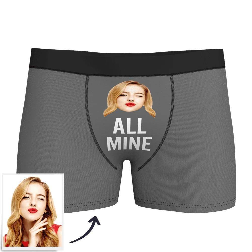 Custom Face Boxer Shorts Men's - All Mine - soufeelus
