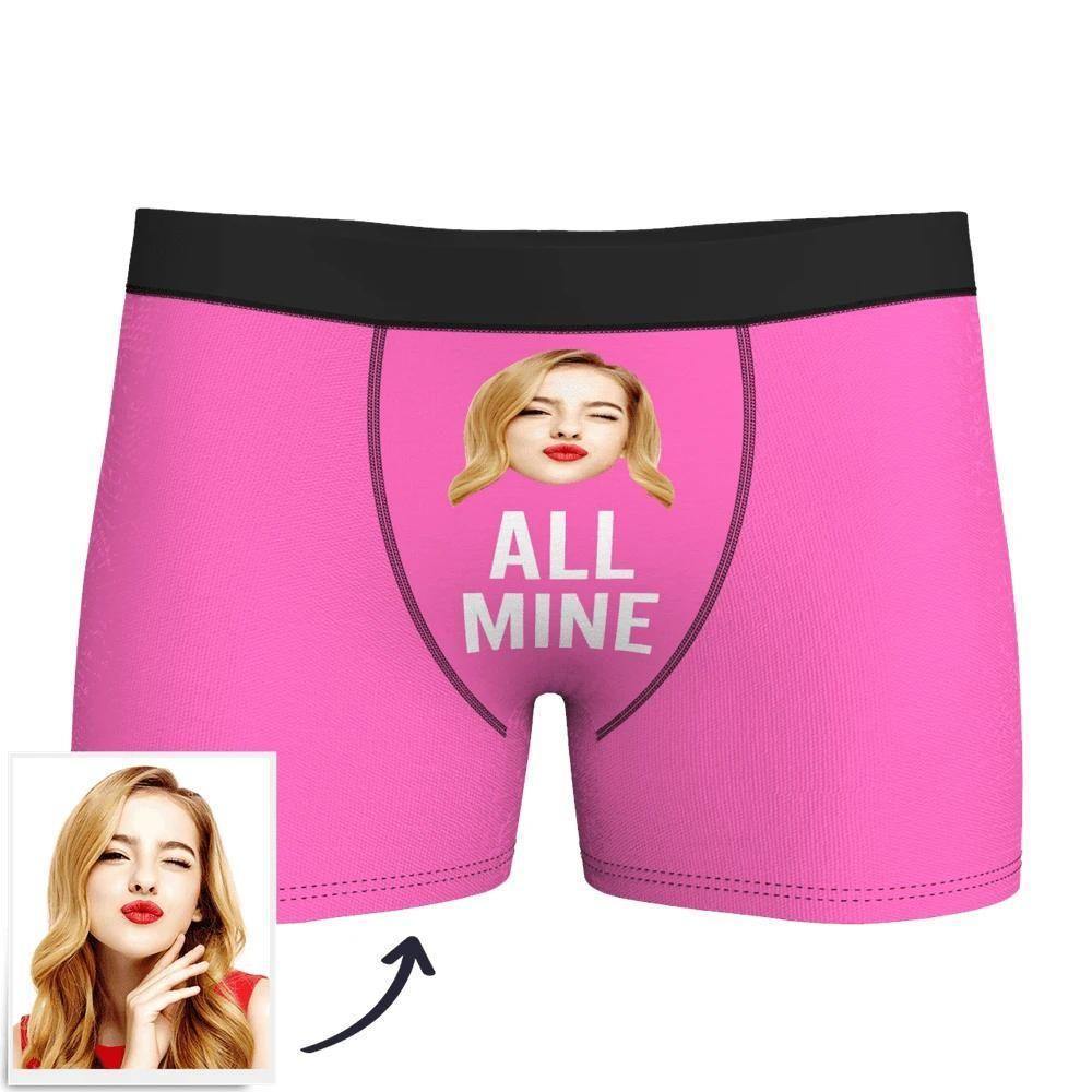 Custom Face Boxer Shorts Men's - All Mine - soufeelus