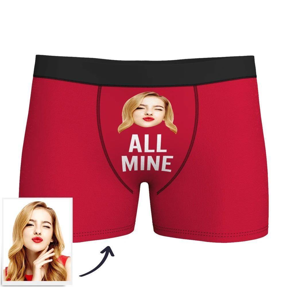 Custom Face Boxer Shorts Men's  - All Mine - soufeelus