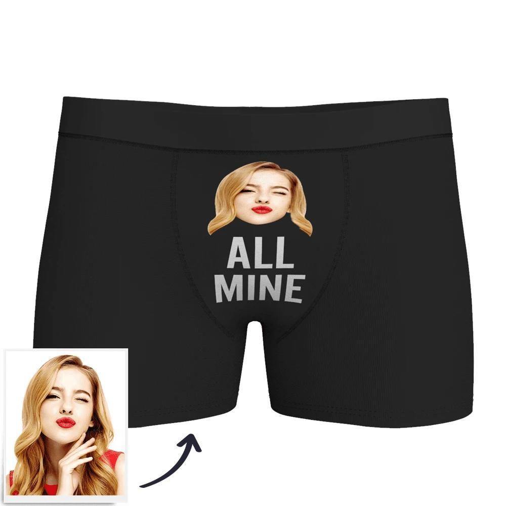 Custom Face Boxer Shorts Men's  - All Mine - soufeelus