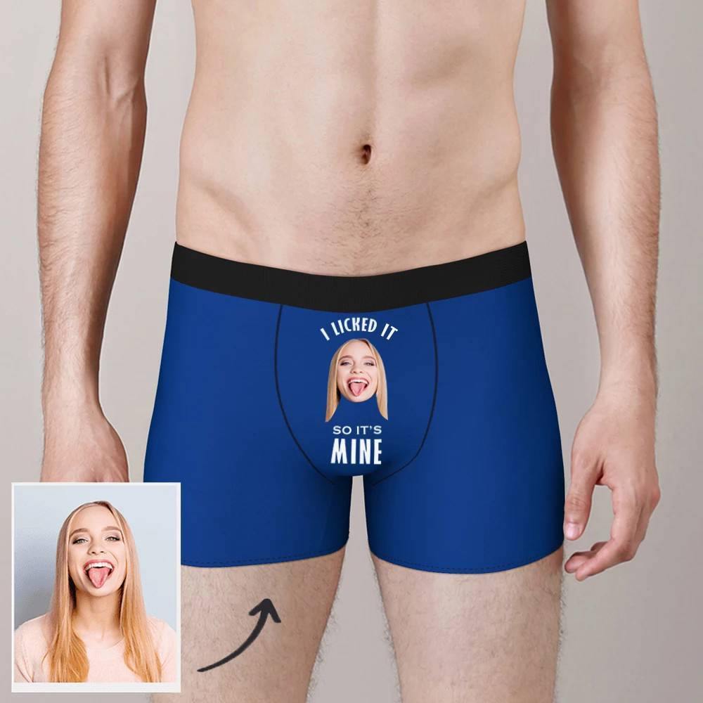 Custom Photo Boxer Licked It So It's Mine - Man - soufeelus