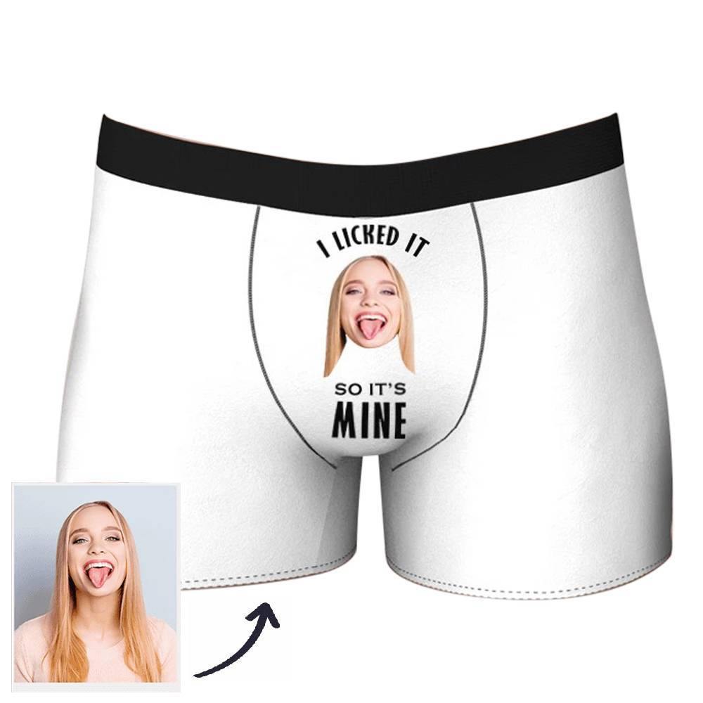 Custom Photo Boxer Licked It So It's Mine - Man - soufeelus