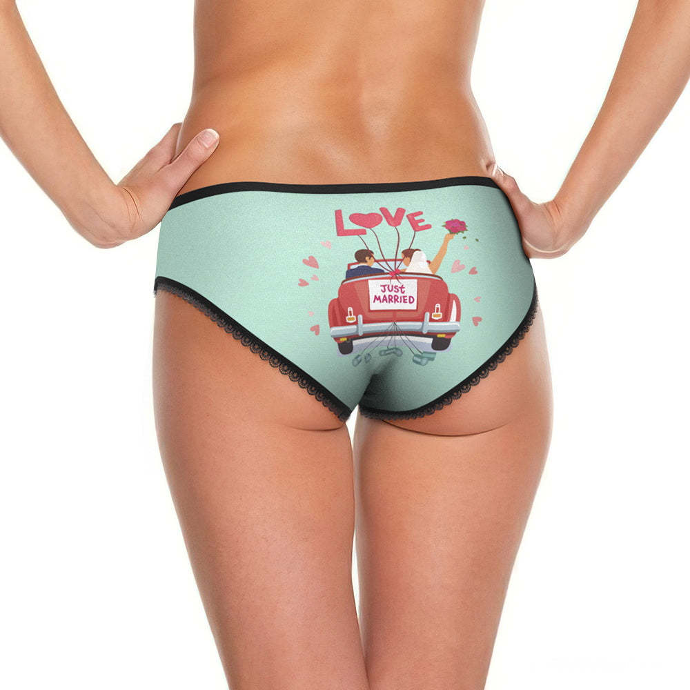 Custom Face Underwear Personalized Wedding Panties Wedding Gift -