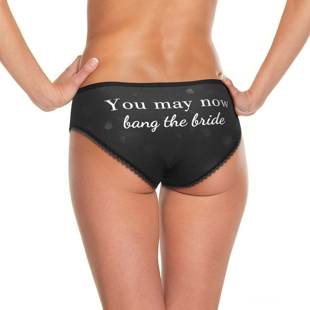 Custom Face Underwear Funny Wedding Panties Personalized Coupes Gift - 