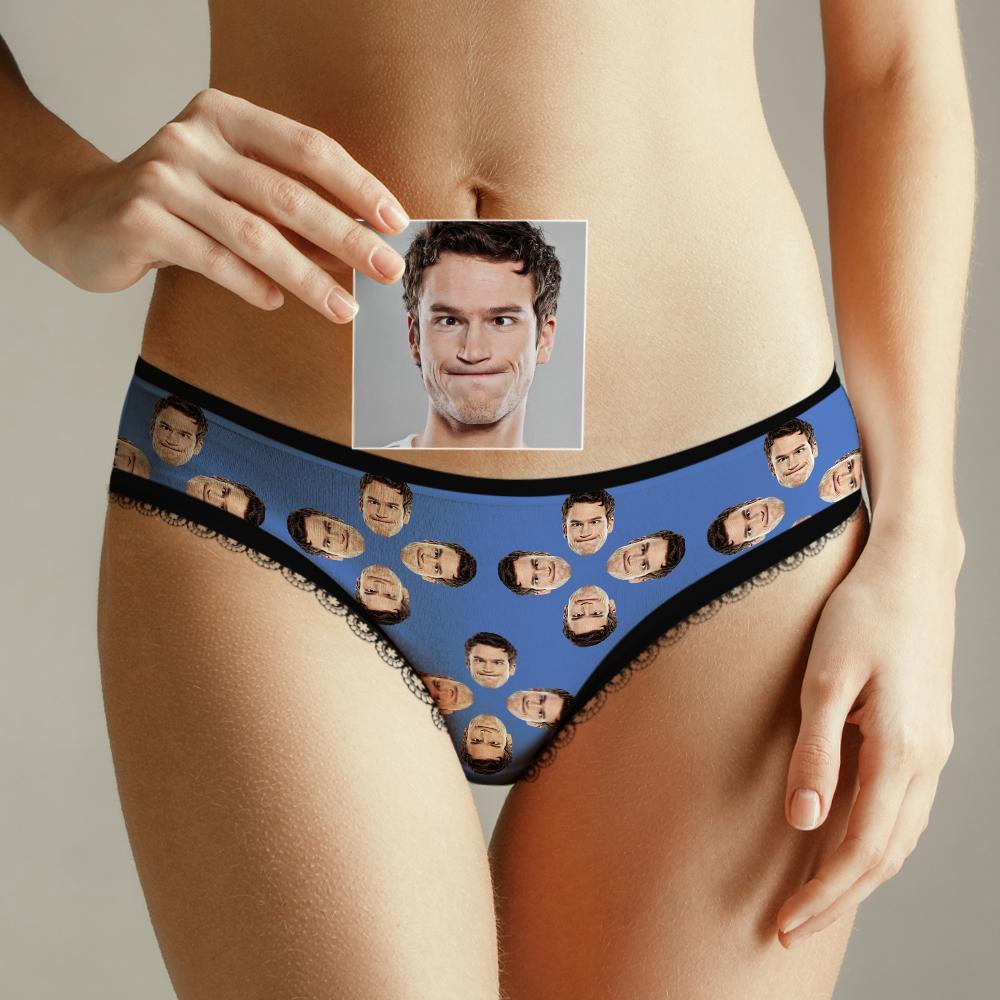 Custom Face Underwear for Her Personalized Multiple Color Women's Classic Thongs Lingerie Valentine Gift for Her - soufeelus
