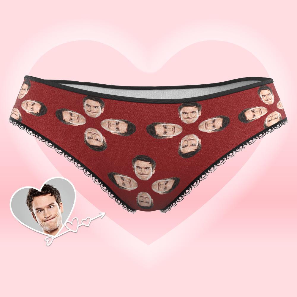 Custom Face Underwear for Her Personalized Multiple Color Women's Classic Thongs Lingerie Valentine Gift for Her - soufeelus
