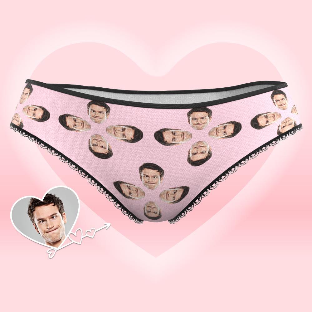Custom Face Underwear for Her Personalized Multiple Color Women's Classic Thongs Lingerie Valentine Gift for Her - soufeelus
