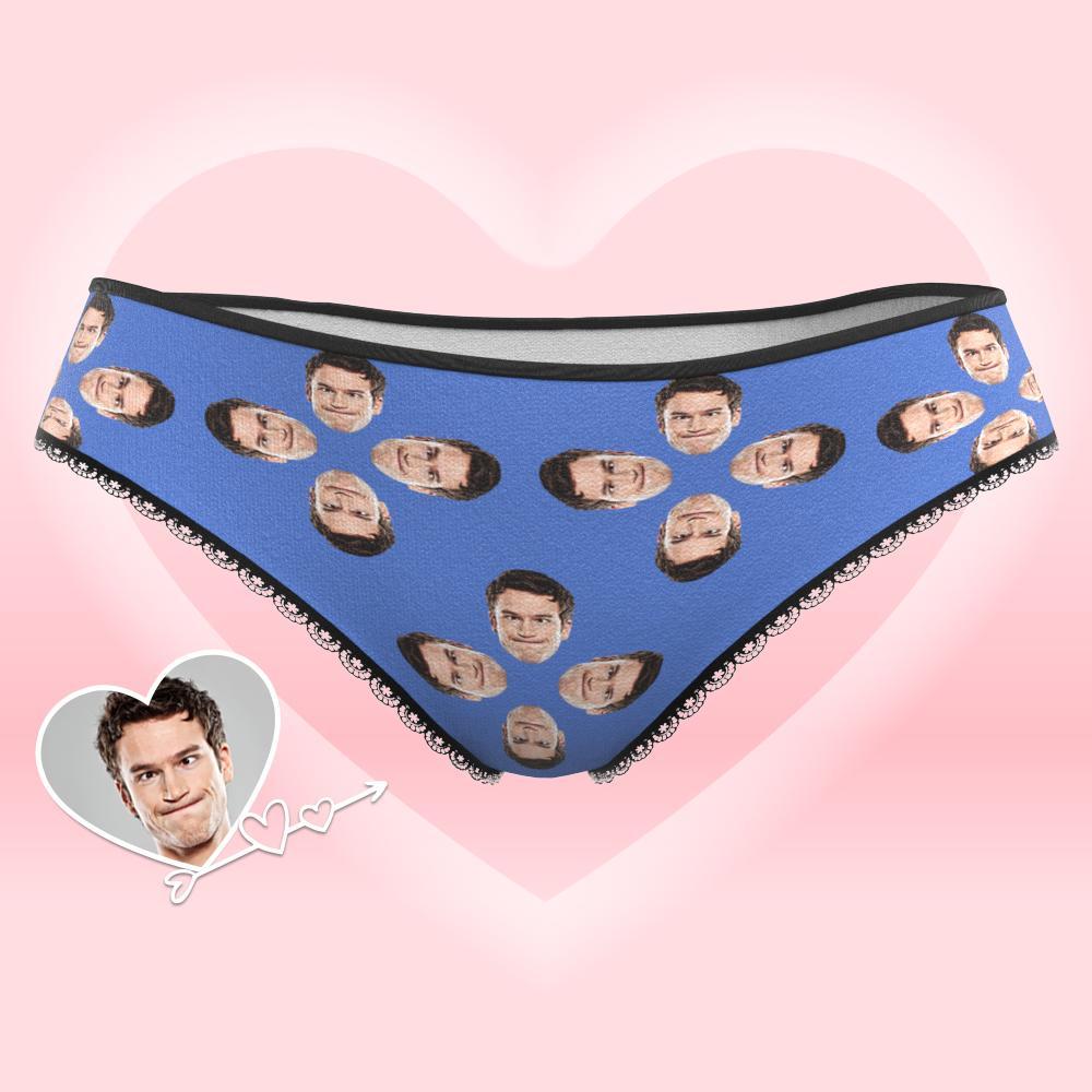 Custom Face Underwear for Her Personalized Multiple Color Women's Classic Thongs Lingerie Valentine Gift for Her - soufeelus
