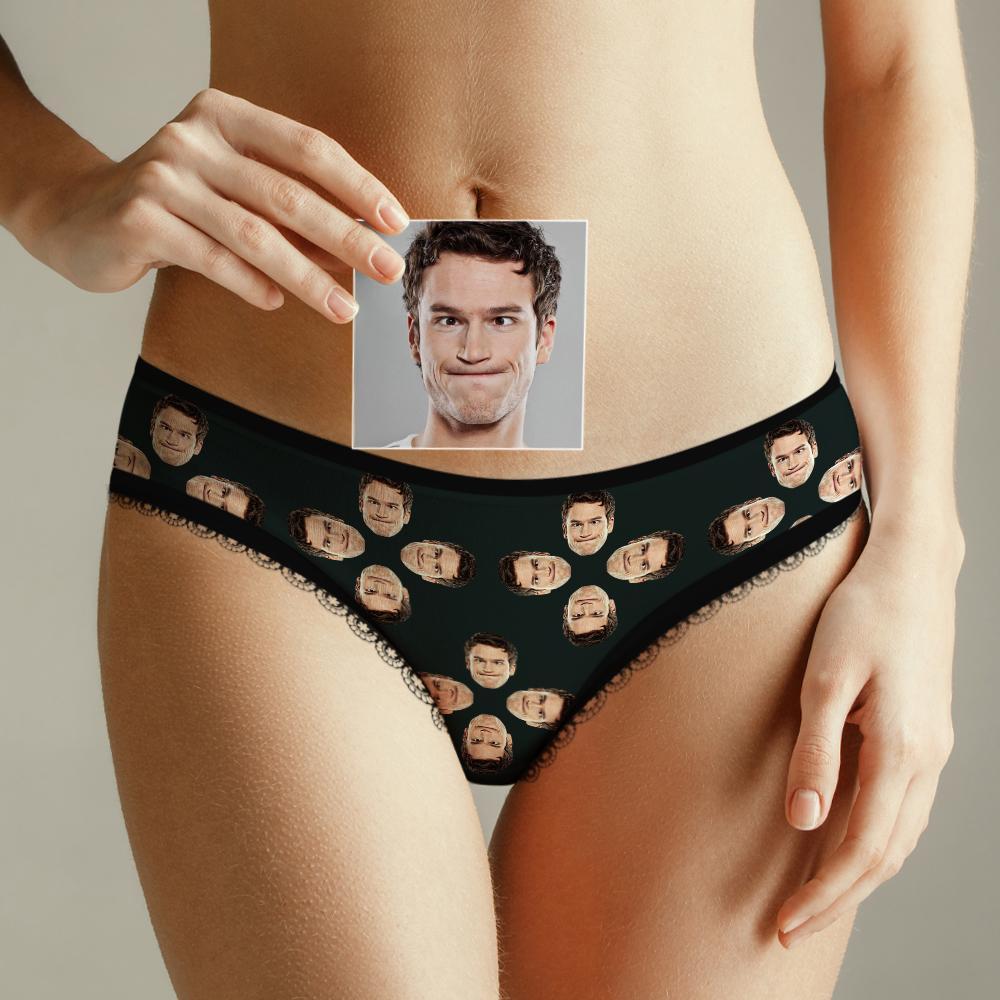 Custom Face Underwear for Her Personalized Multiple Color Women's Classic Thongs Lingerie Valentine Gift for Her - soufeelus