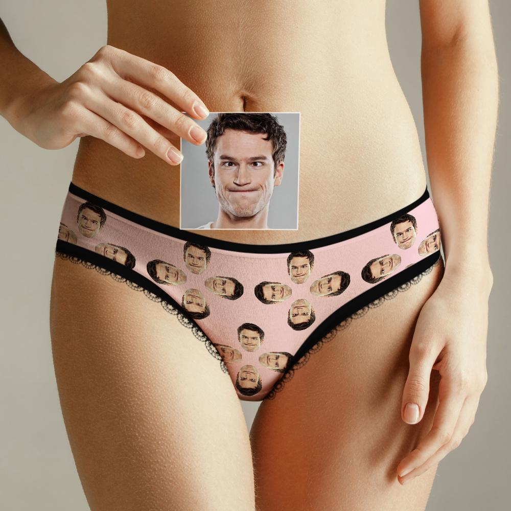 Custom Face Underwear for Her Personalized Multiple Color Women's Classic Thongs Lingerie Valentine Gift for Her - soufeelus