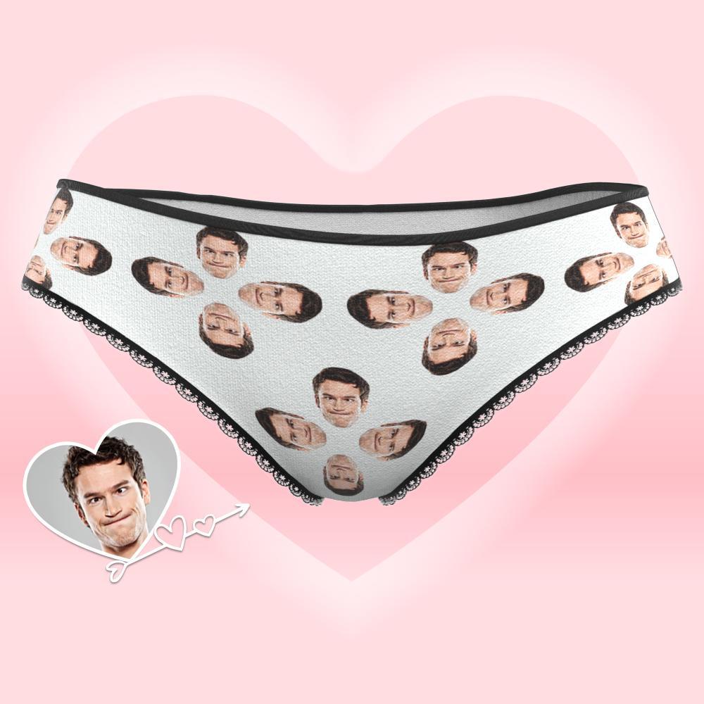 Custom Face Underwear for Her Personalized Multiple Color Women's Classic Thongs Lingerie Valentine Gift for Her - soufeelus