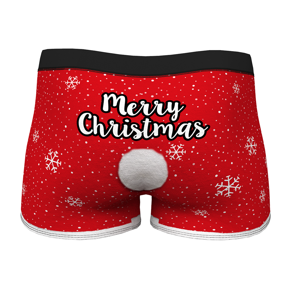 Christmas Gift Ideas, Custom Face Men's Christmas Underwear Face On Body Boxers