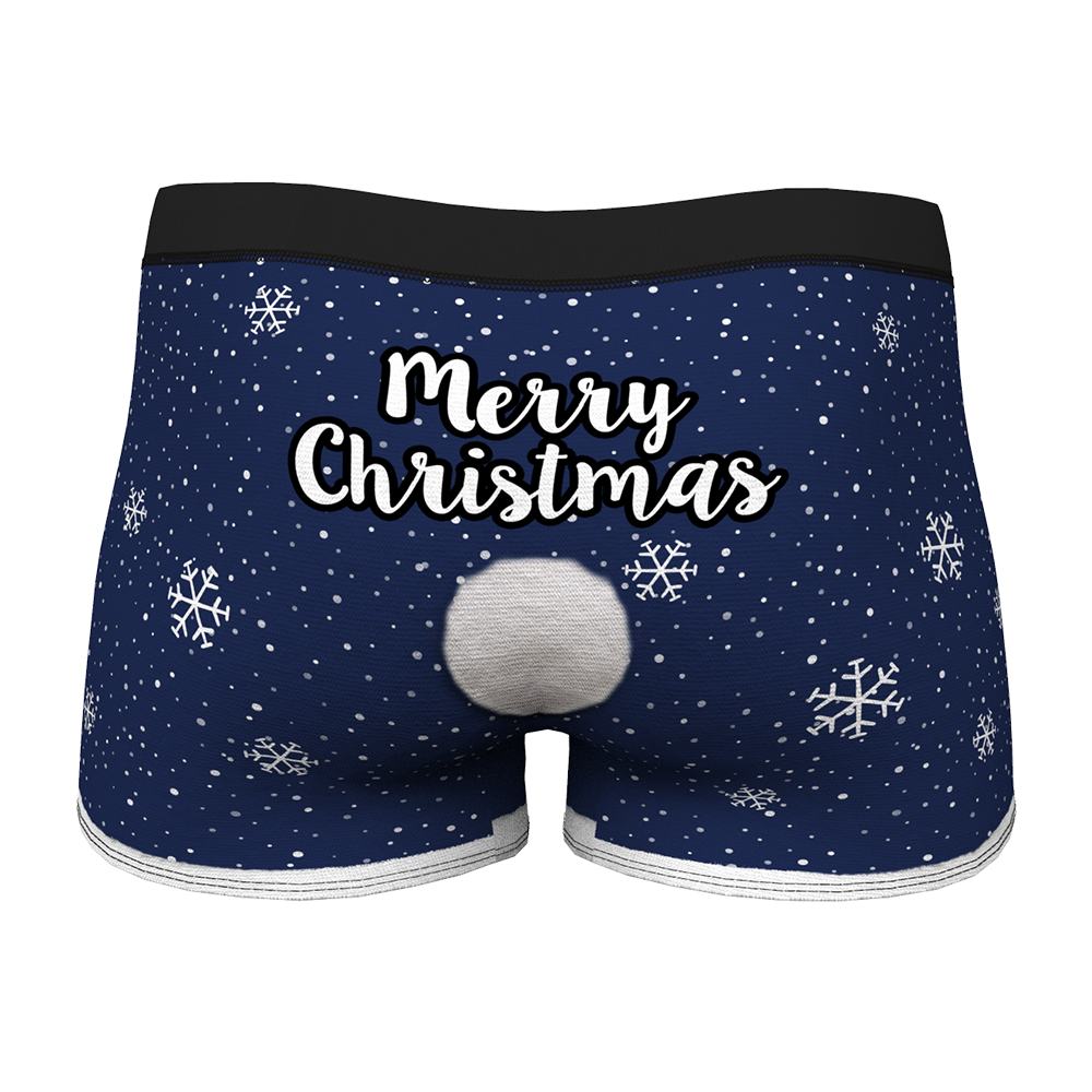 Christmas Gift Ideas, Custom Face Men's Christmas Underwear Face On Body Boxers