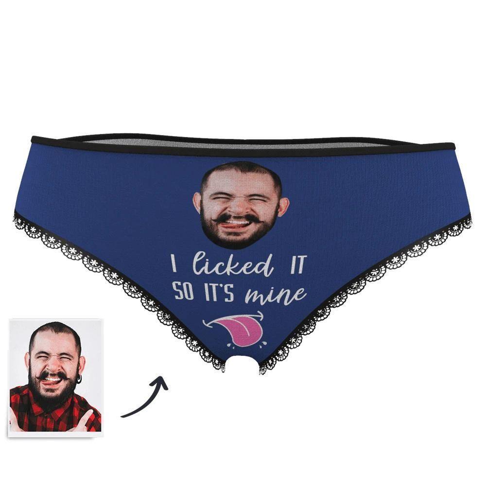 Face on Panties I Licked It So It's Mine Women's - soufeelus