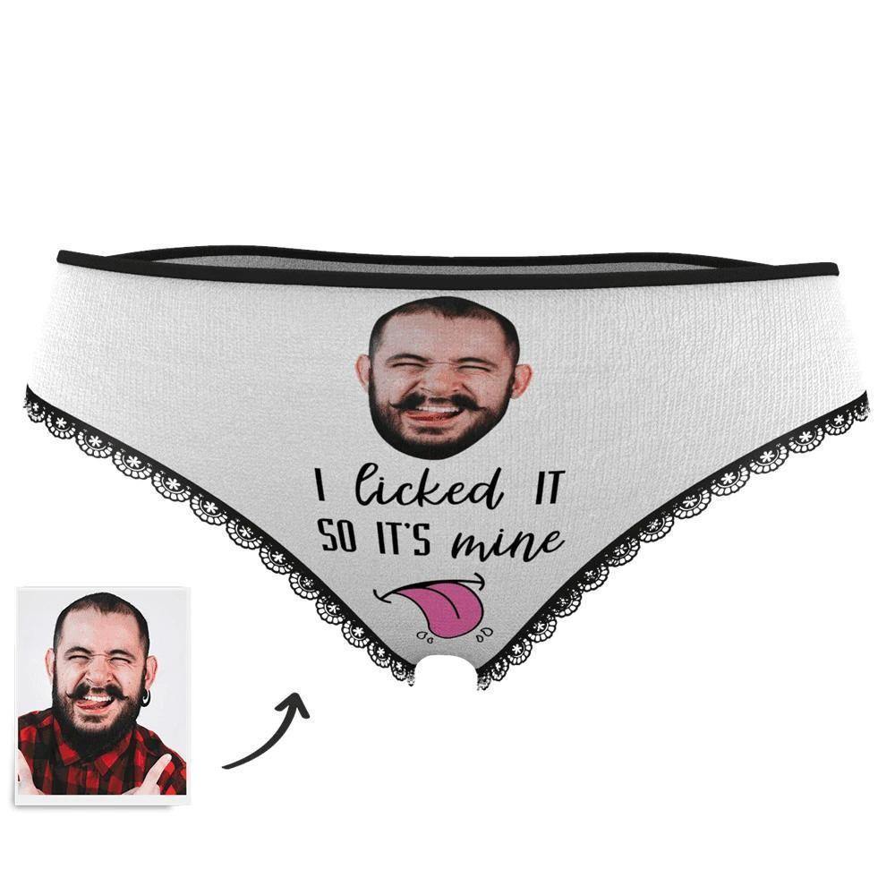 Face on Panties I Licked It So It's Mine Women's - soufeelus