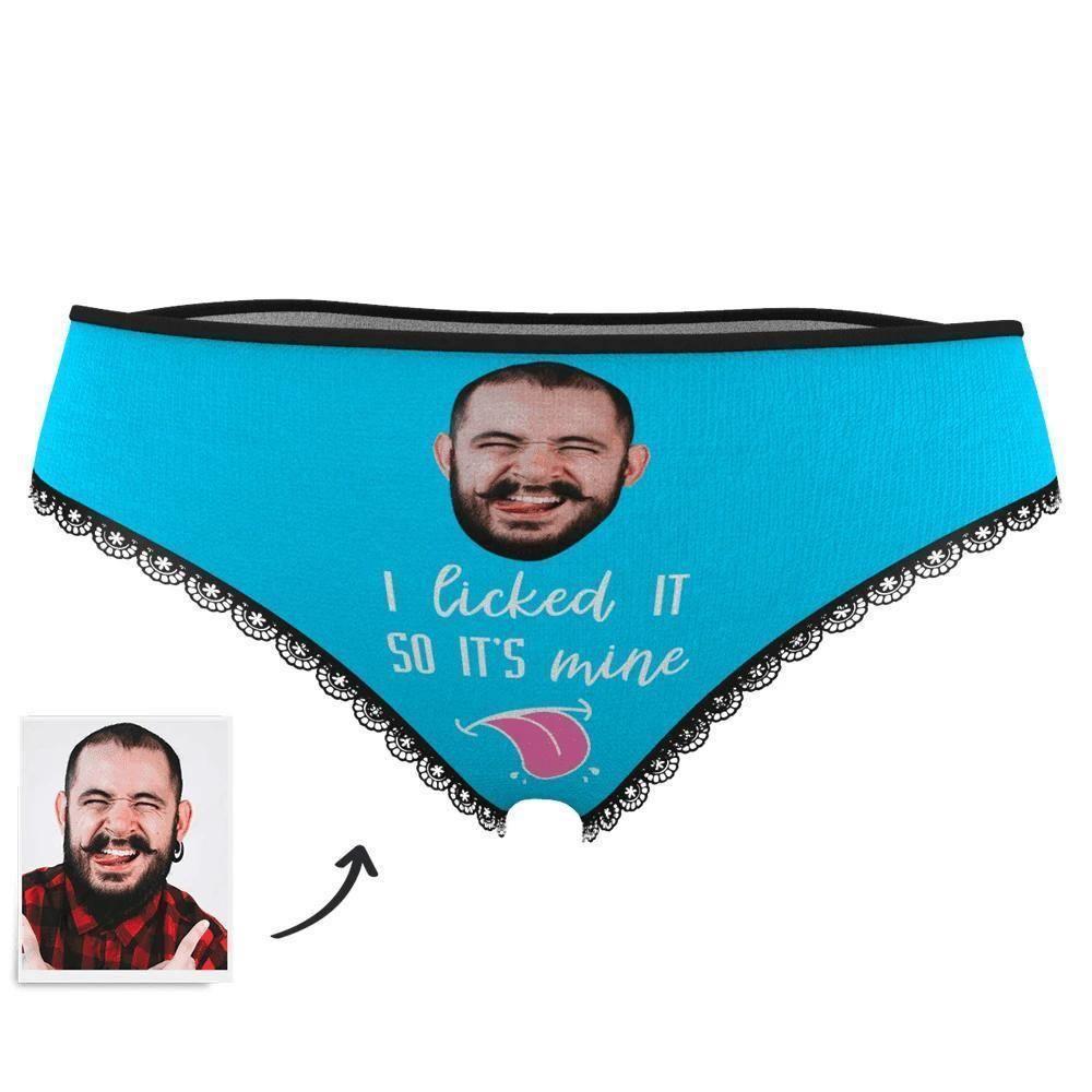 Face on Panties I Licked It So It's Mine Women's - soufeelus