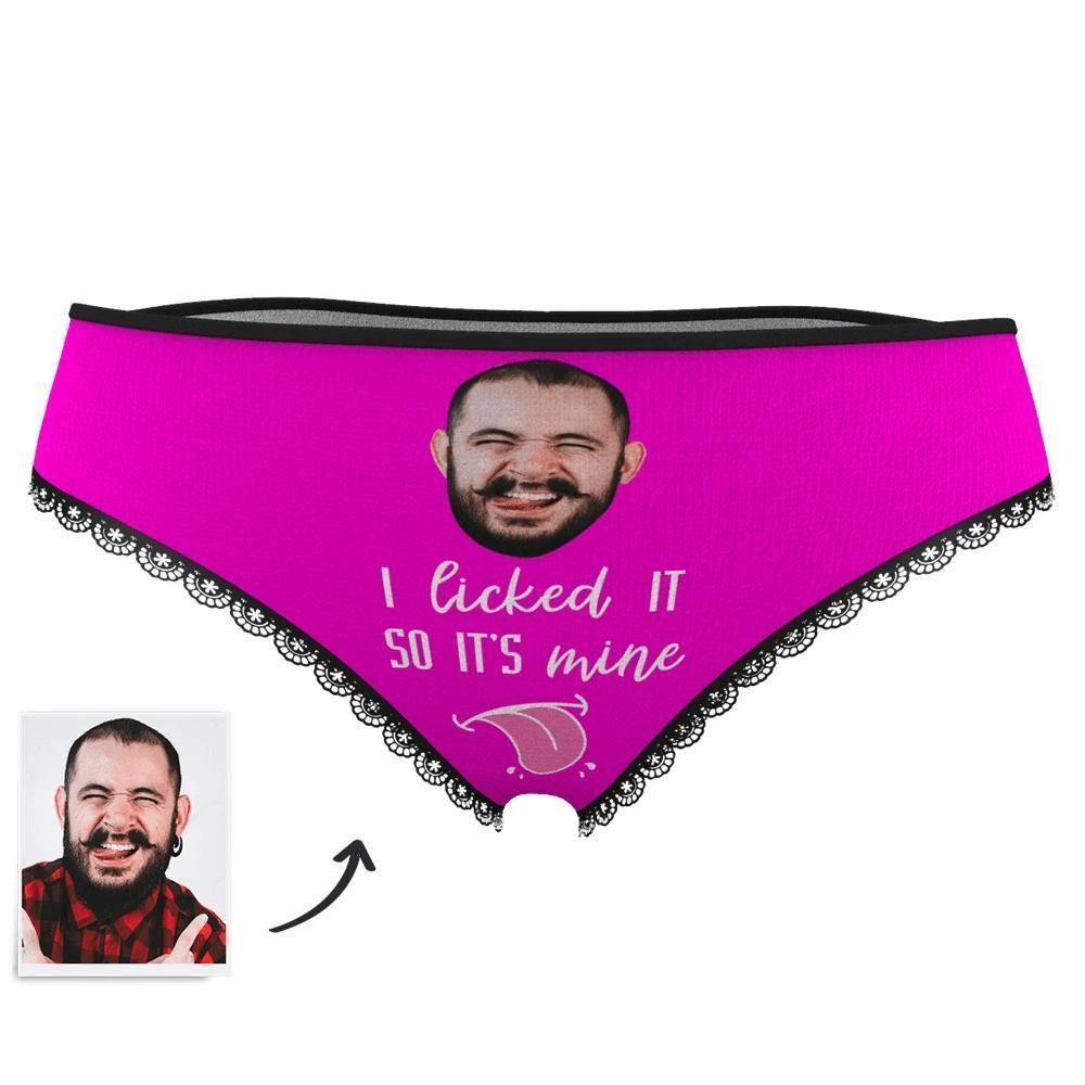 Face on Panties I Licked It So It's Mine Women's - soufeelus