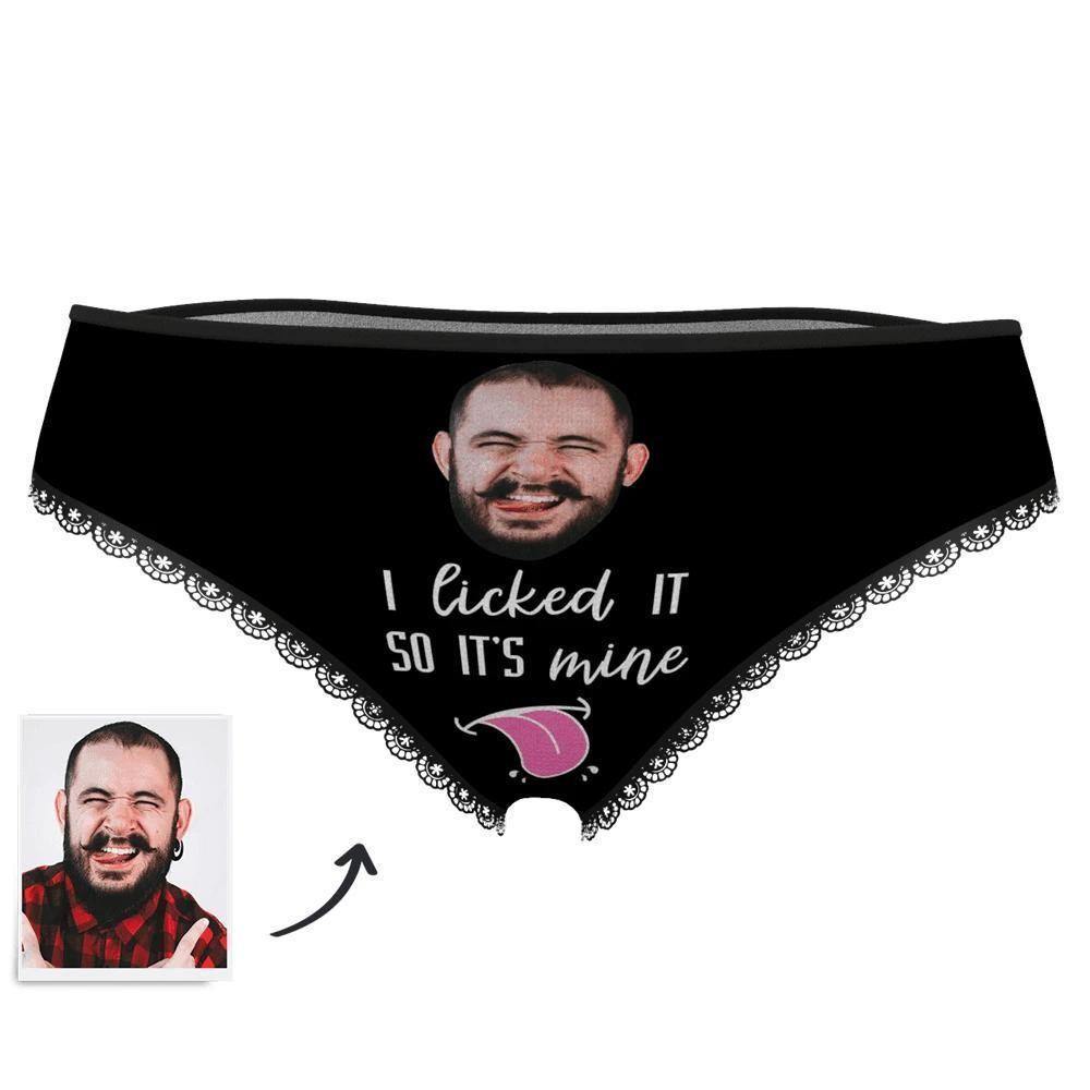 Face on Panties I Licked It So It's Mine Women's - soufeelus