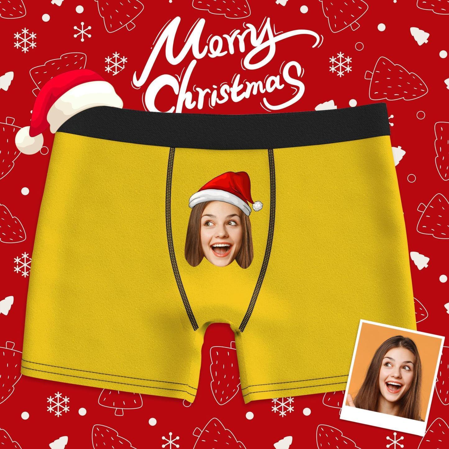 Custom Photo Boxer, Face Underwear Colorful Gifts for Him - soufeelus