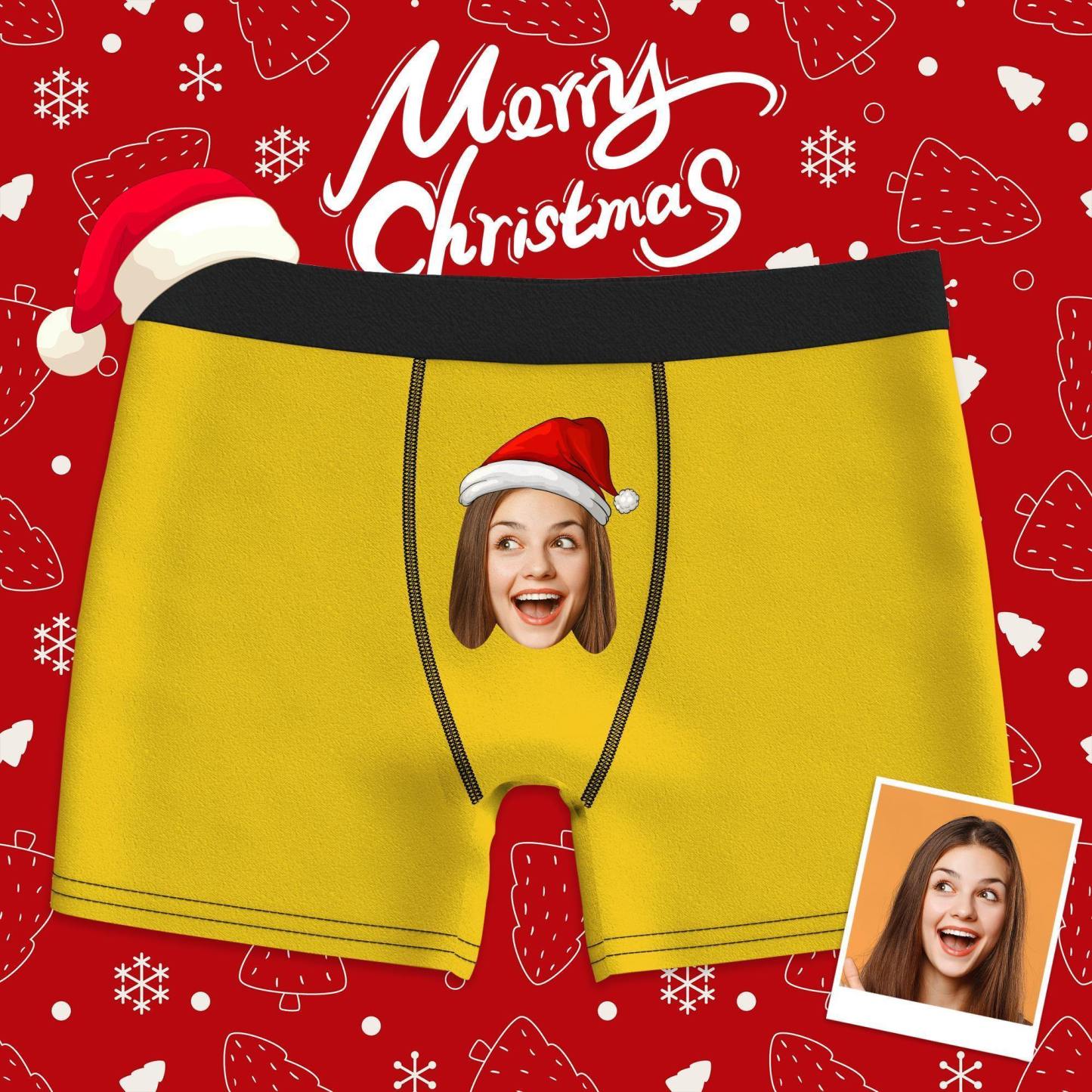 Custom Photo Boxer, Face Underwear Colorful Gifts for Him - soufeelus