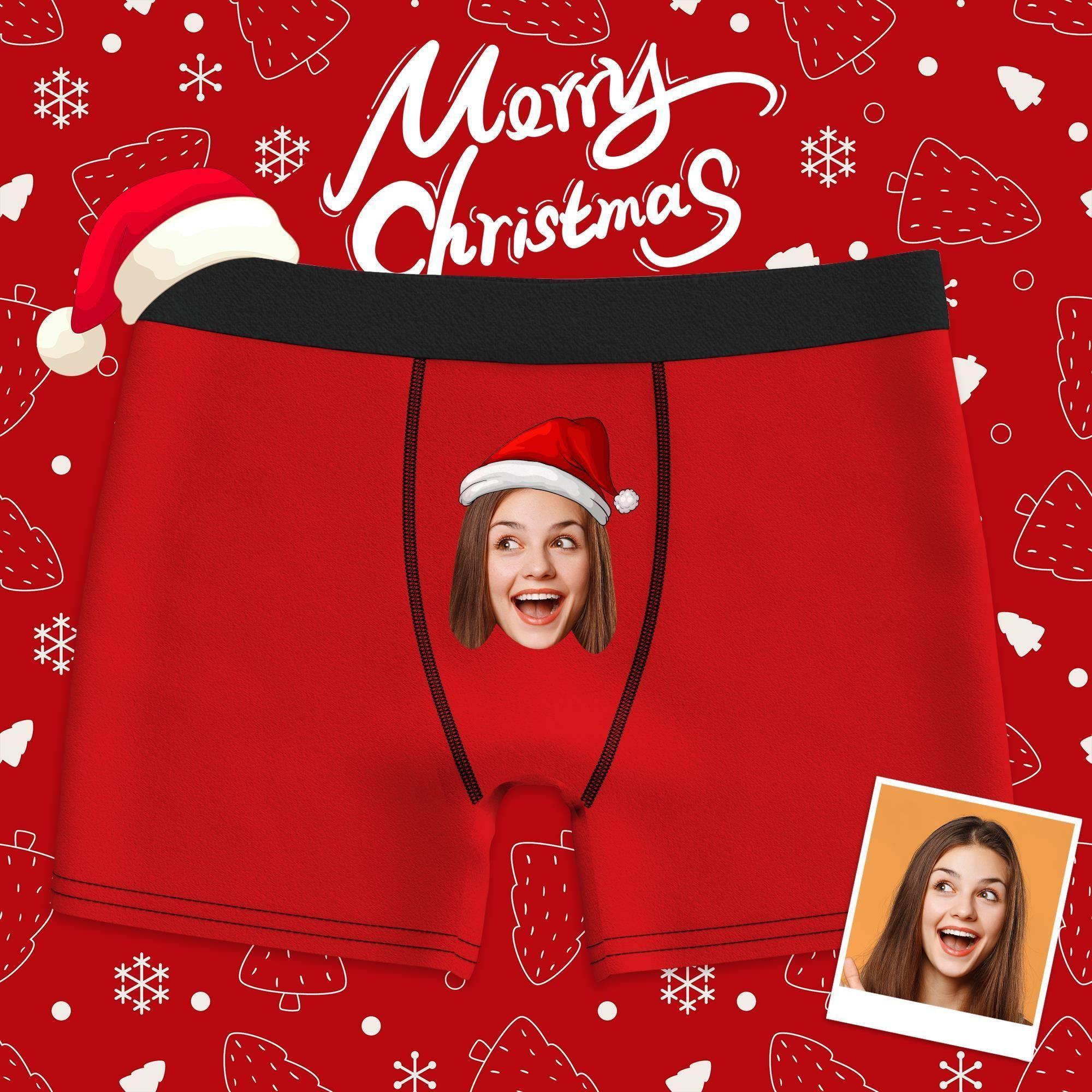 Custom Photo Boxer, Face Underwear Colorful Gifts for Him - soufeelus