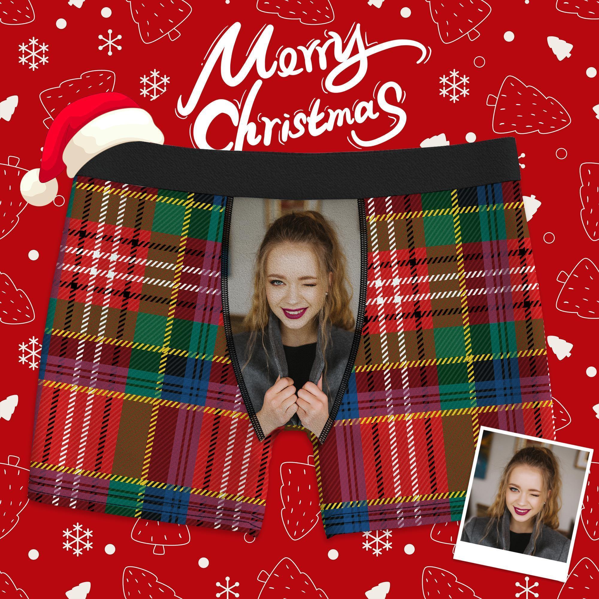 Custom Photo Boxer, Face Underwear Colorful Gifts for Boyfriend/Husband Gifts - soufeelus