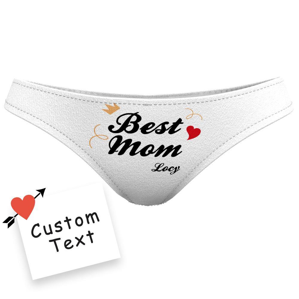 Best Mom Red Hearts Women's Panties Gifts for Mom - soufeelus