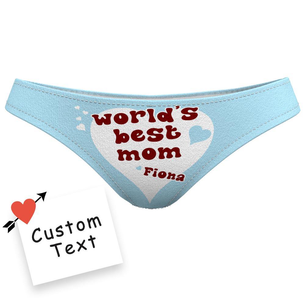 Custom Name Underwear for Mom Underwear World's BEST Mom! - soufeelus