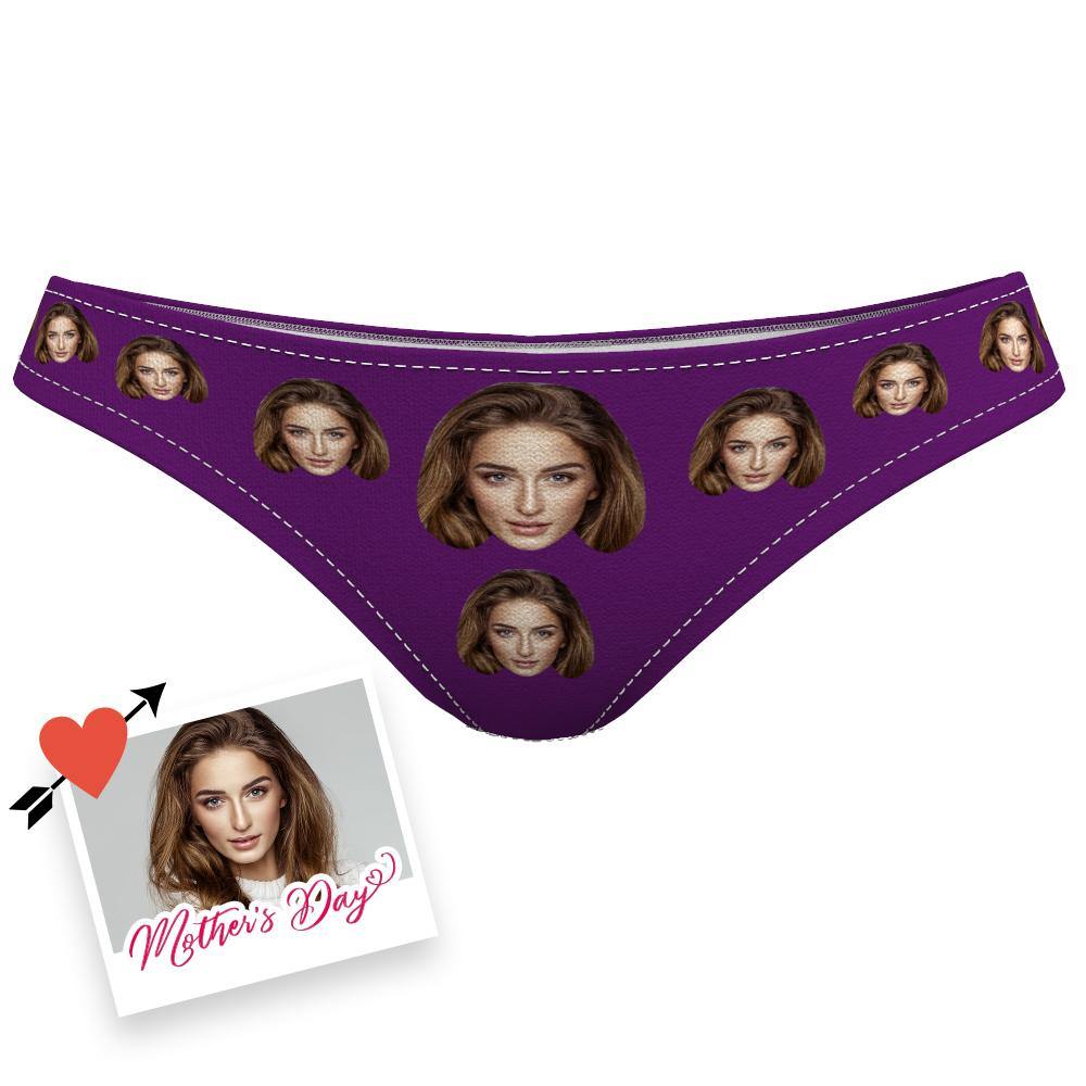 Custom Face Underwear for Mom Photo Underwear First Mothers Day Gift Picture Underwear - soufeelus