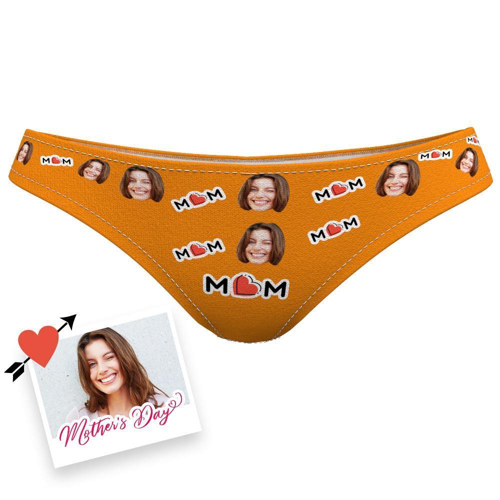 Custom Face Underwear Photo Underwear Colorful Memorial Gifts for Mom - soufeelus