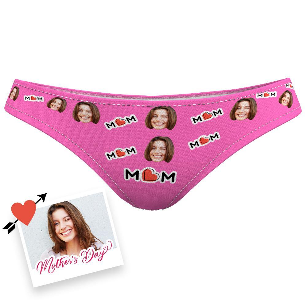 Custom Face Underwear Photo Underwear Colorful Memorial Gifts for Mom - soufeelus