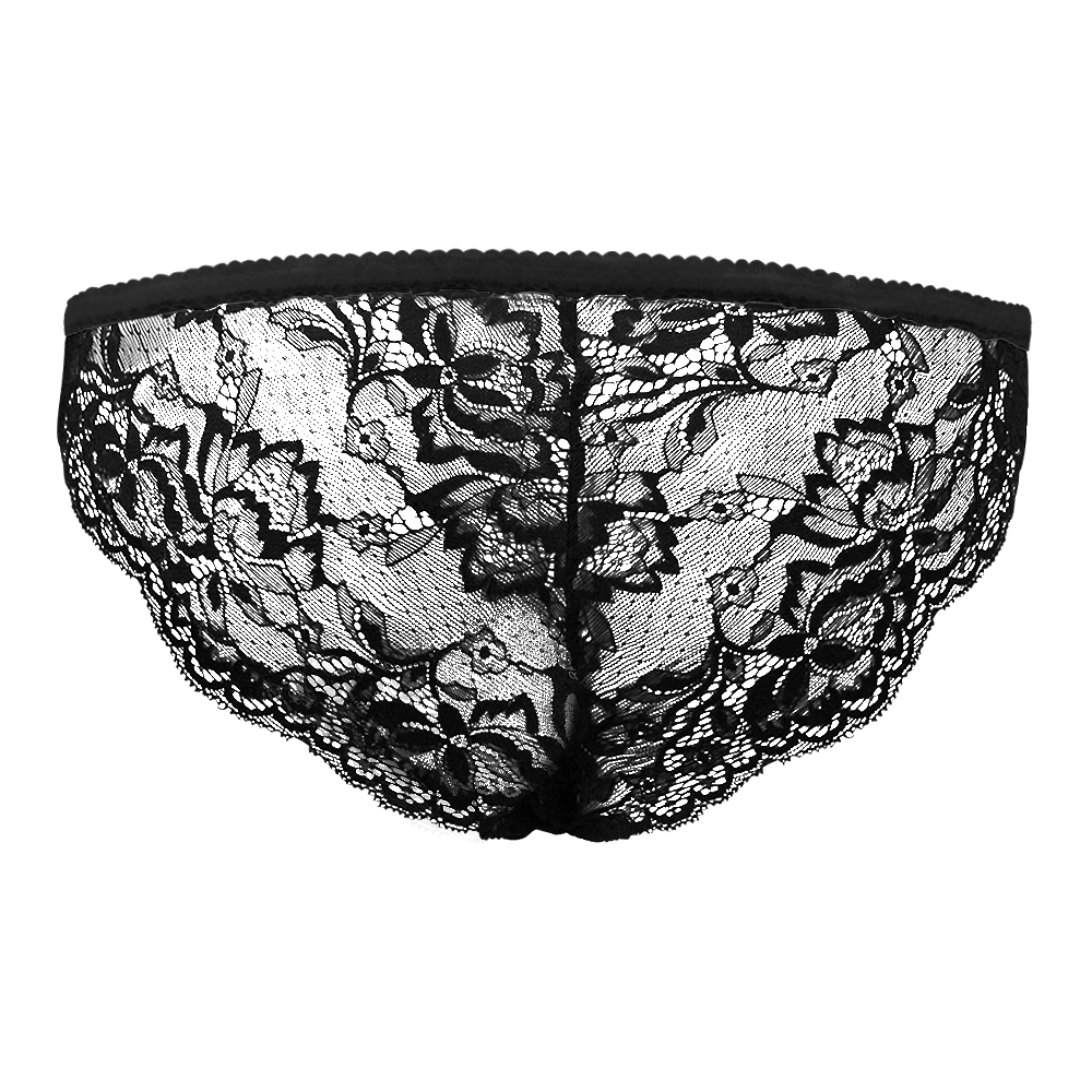 Custom Photo Face Underwear Sexy Lace Black Woman Gift - soufeelus