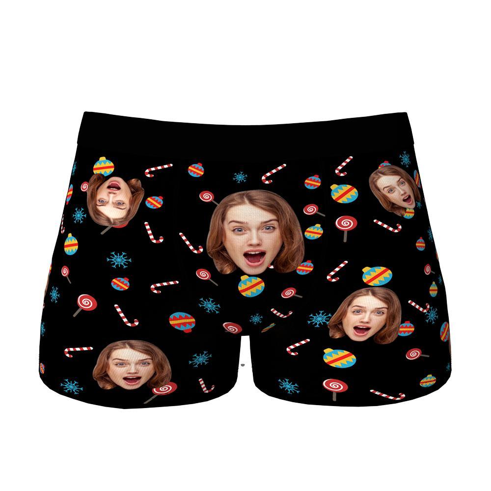 Custom Face Christmas Boxer, Cute Christmas Boxer, Best Christmas Gift For Boyfriend