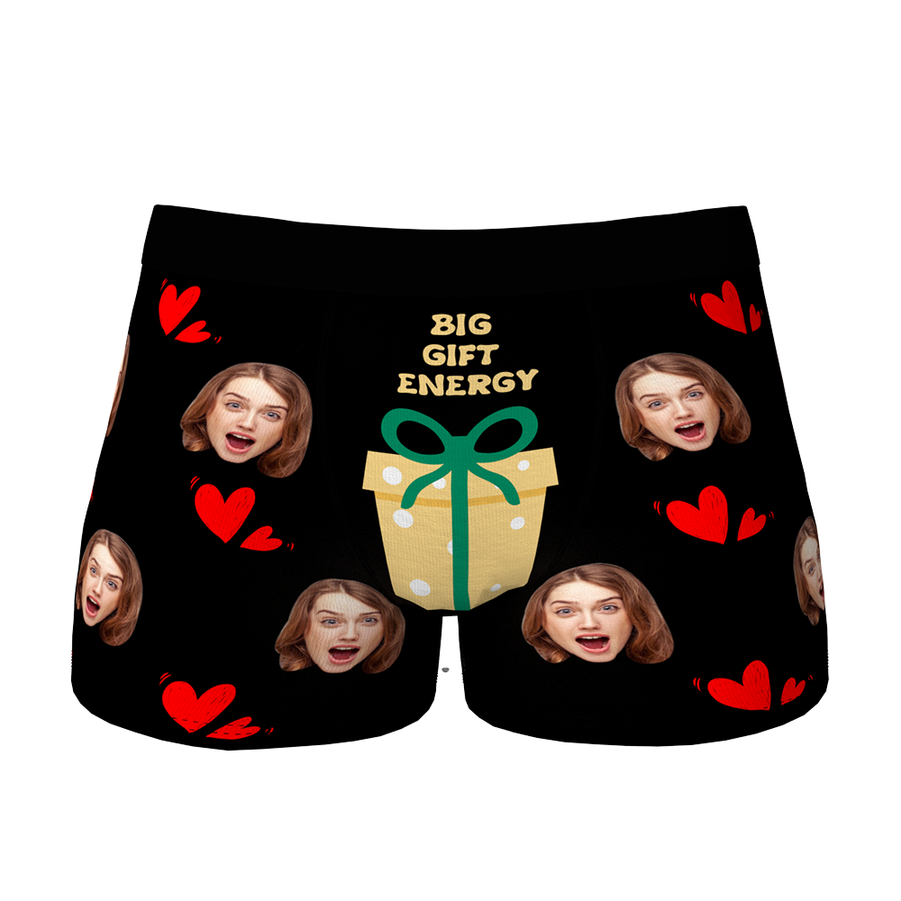 Custom Face Christmas Boxer, Funny Christmas Gift Boxer, Best Christmas Gift For Boyfriend