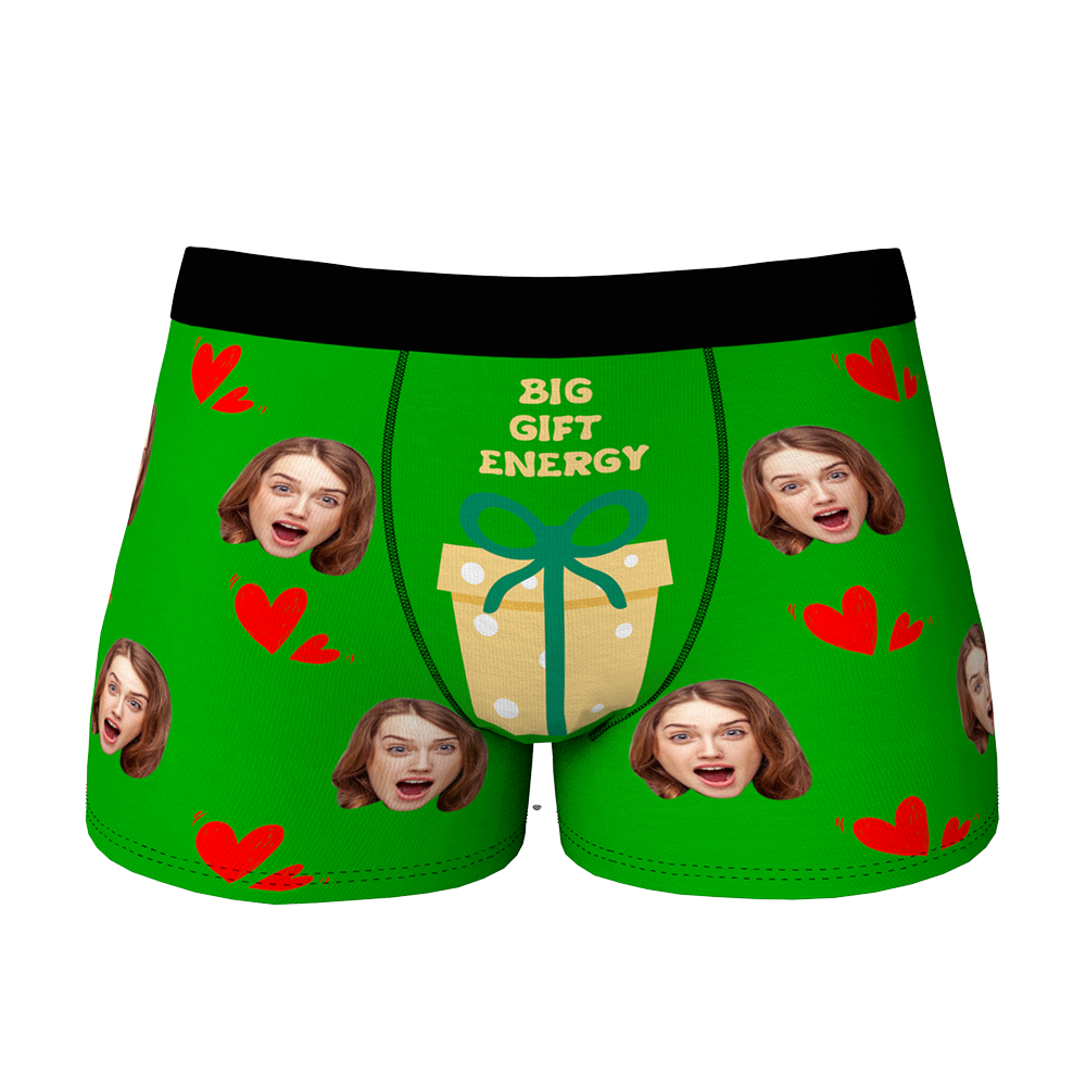 Custom Face Christmas Boxer, Funny Christmas Gift Boxer, Best Christmas Gift For Boyfriend