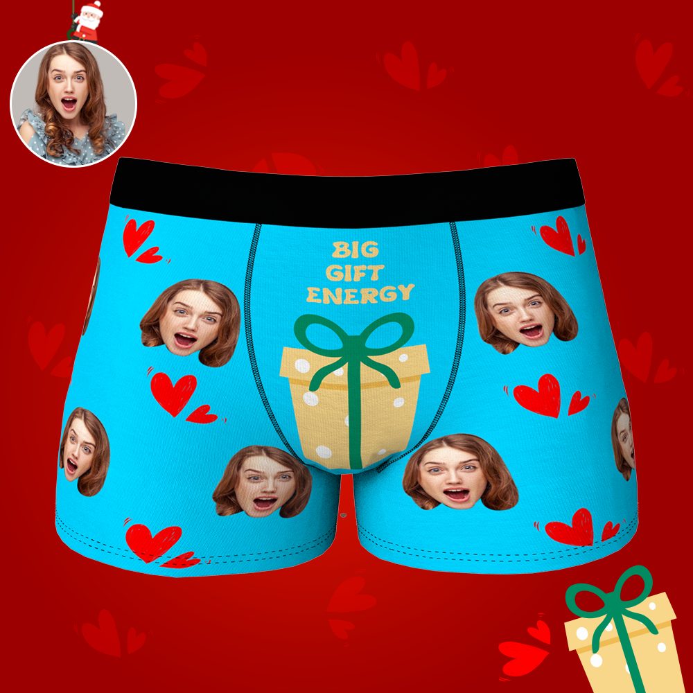 Custom Face Christmas Boxer, Funny Christmas Gift Boxer, Best Christmas Gift For Boyfriend