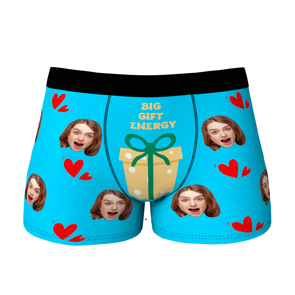 Custom Face Christmas Boxer, Funny Christmas Gift Boxer, Best Christmas Gift For Boyfriend