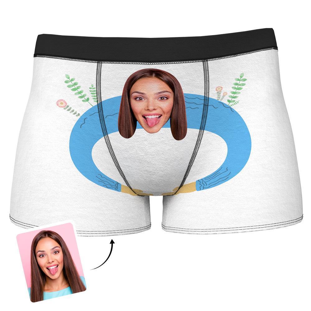 Custom Face Boxer Briefs Funny Underwear Gift for Boyfriend Husband