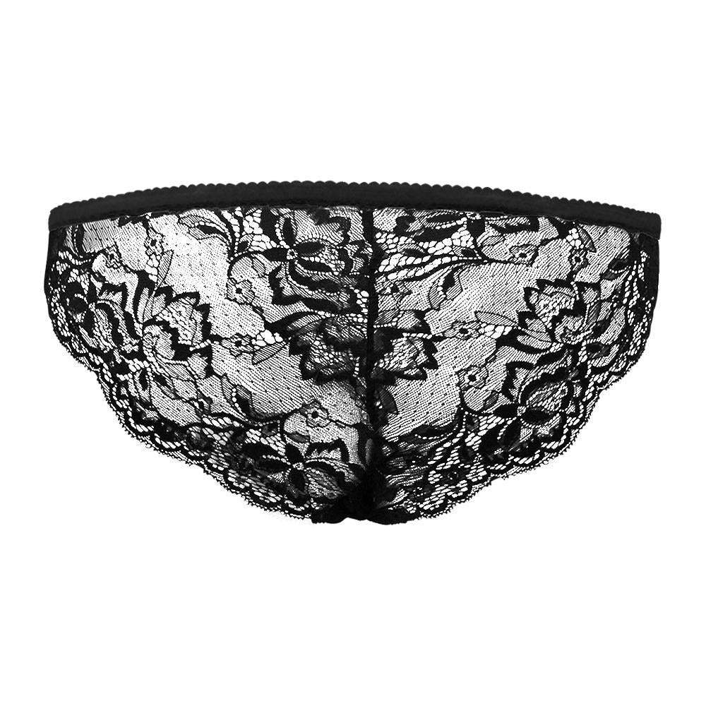 Custom Name Lace Panty Women Sexy Panties Kiss Me Under The Mistletoe