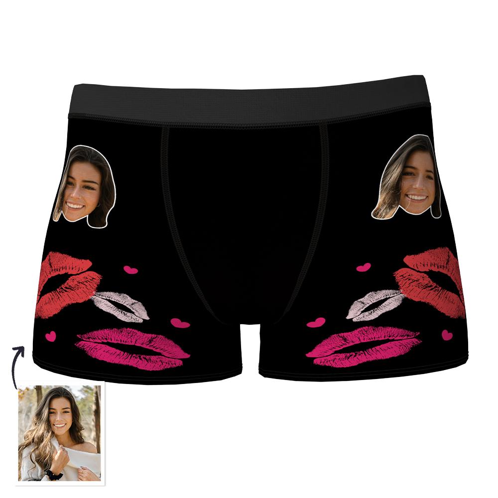 Custom Photo Underwear Face Photo Custom Man Underwear for Boyfriend Anniversary