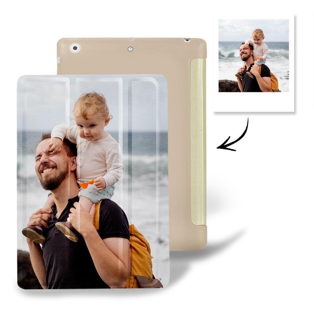 Custom Photo Protective iPad Case Gold - iPad Air/Air 2/2017/2018 - soufeelus