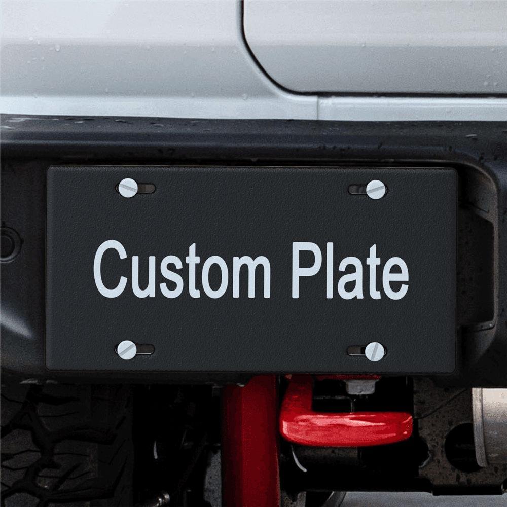 Custom Your Own Text Licence Plate Black - soufeelus