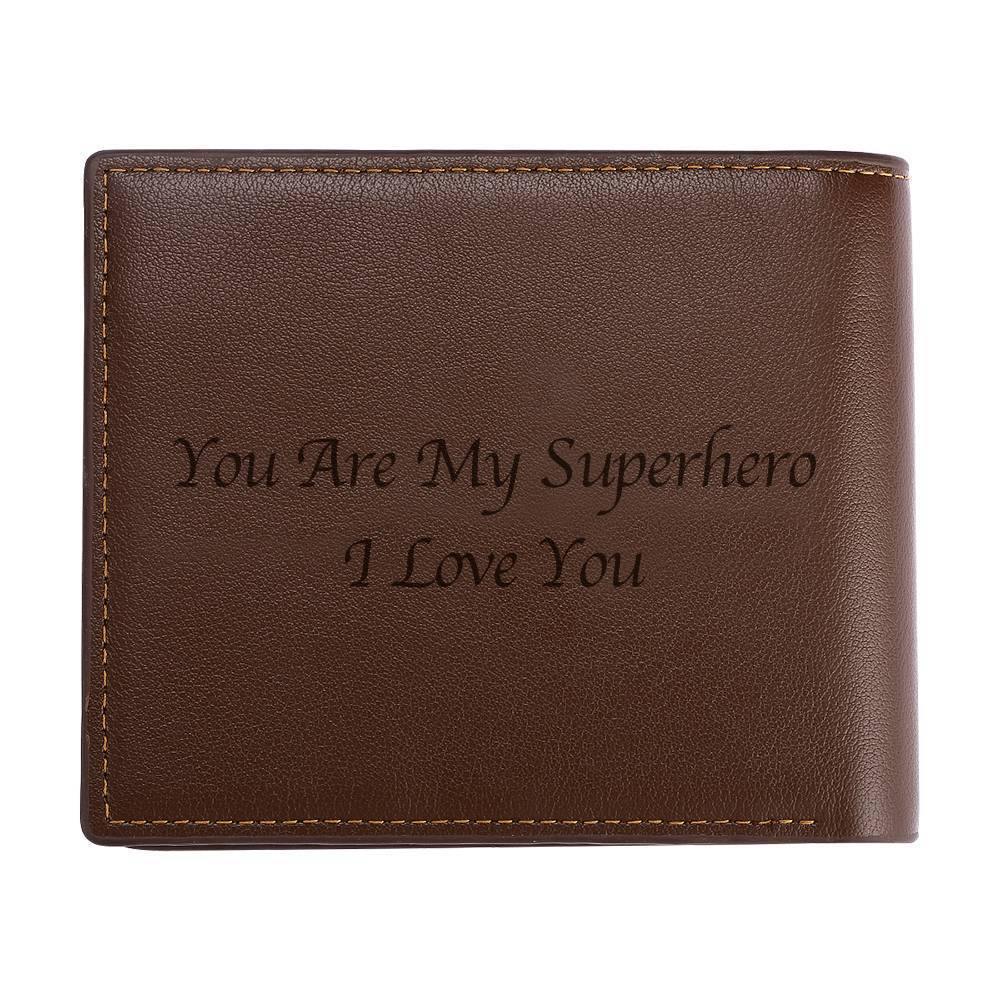 Photo Engraved Wallet Gift for Family